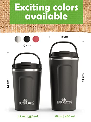 12 oz Stainless Steel Insulated Coffee Travel Mug
