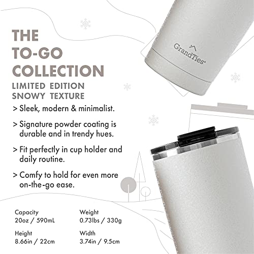 20oz Insulated Coffee Tumbler with Leak-Proof Tritan Lid