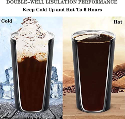 18oz Insulated Stainless Steel Coffee Mug with Lid