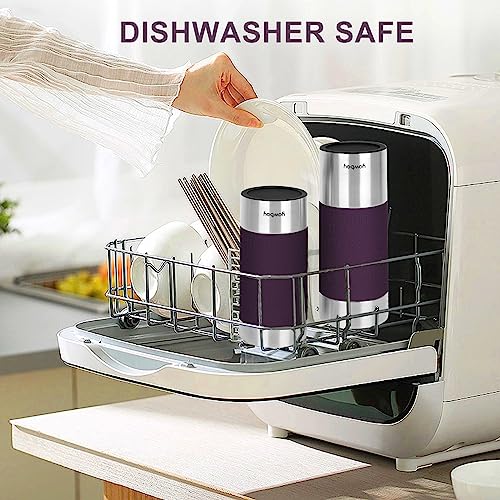 12 oz Travel Coffee Mug Stainless Steel Purple