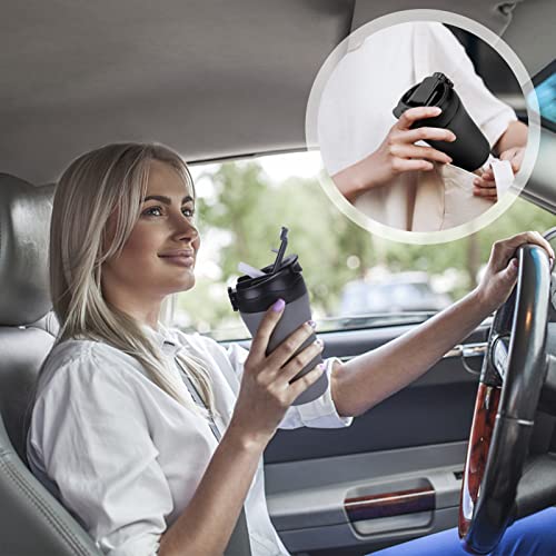 2 Pack Stainless Steel Travel Coffee Mugs, 14 oz