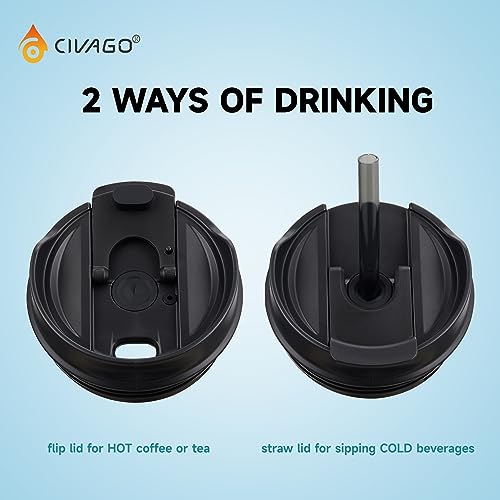 CIVAGO 20oz Insulated Travel Coffee Tumbler Mug