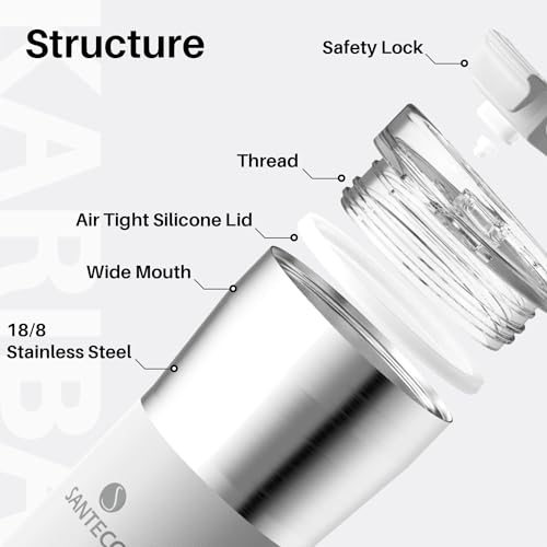 SANTECO 17 oz Travel Coffee Mug, Insulated Stainless Steel