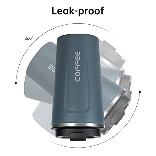 17oz Insulated Travel Coffee Mug with Spill-Proof Lid