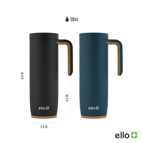 Ello 18oz Vacuum Insulated Stainless Steel Travel Mug
