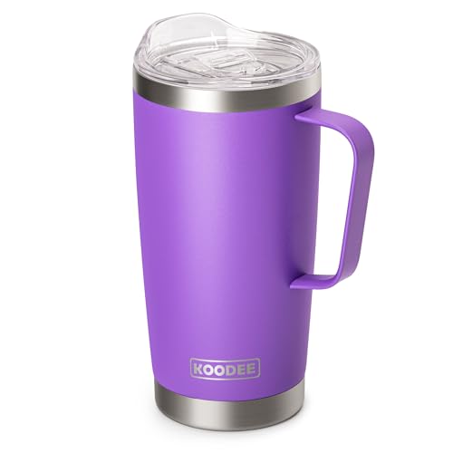 Purple 20oz Insulated Travel Coffee Mug with Lid