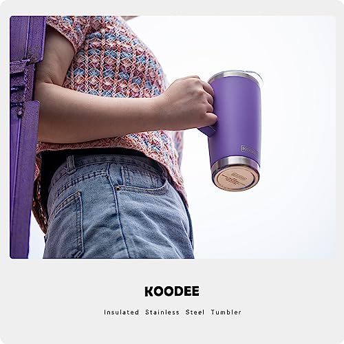 Purple 20oz Insulated Travel Coffee Mug with Lid