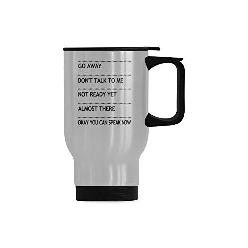 Bold Funny 14oz Travel Coffee Mug Stainless Steel