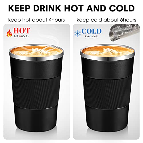 13oz Insulated Stainless Steel Travel Coffee Mug Set