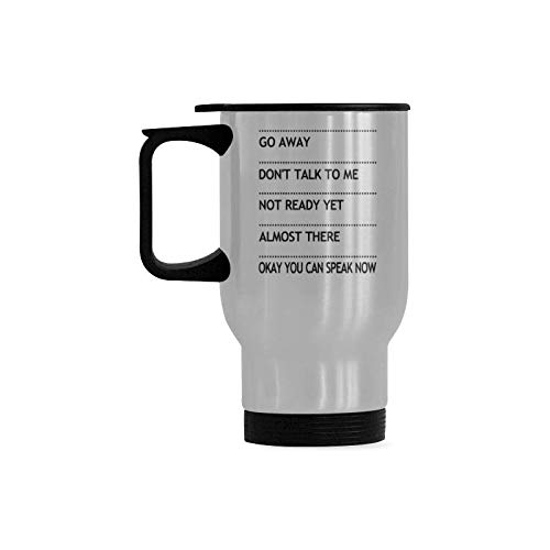 Bold Funny 14oz Travel Coffee Mug Stainless Steel
