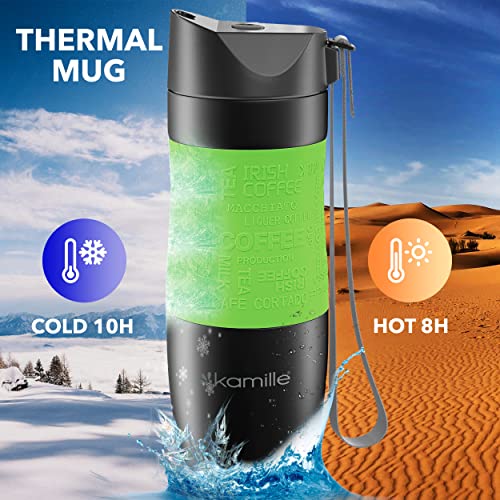 Kamille Stainless Steel Coffee Tumbler - Thermal Insulated