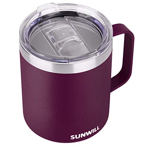 SUNWILL 14 oz Stainless Steel Coffee Travel Tumbler
