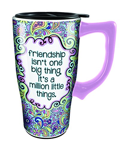 Spoontiques Ceramic Travel Mug - Friendship Cup - Gift