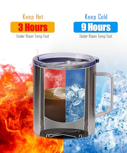 SUNWILL 14 oz Stainless Steel Coffee Travel Tumbler