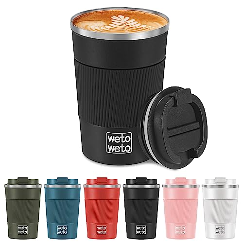 WETOWETO 12oz Insulated Stainless Steel Coffee Tumbler
