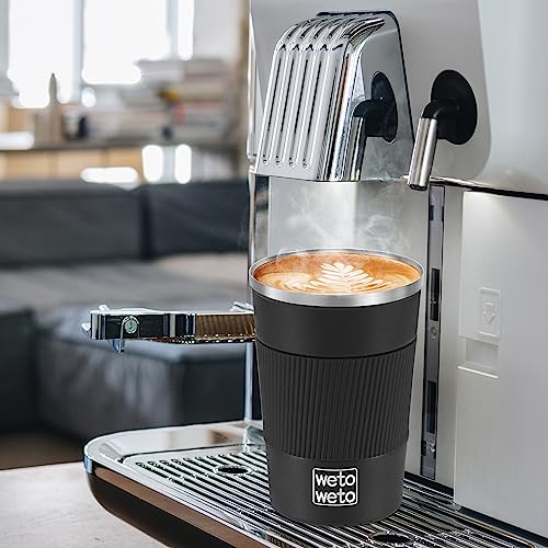 12oz Insulated Stainless Steel Coffee Tumbler with Lid