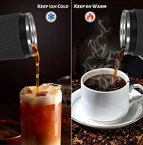 Luck Travel Coffee Mug 16oz - Vacuum Insulated Stainless