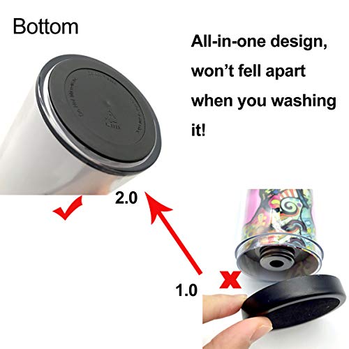 Caticorn Rainbow Stainless Steel Travel Coffee Mug