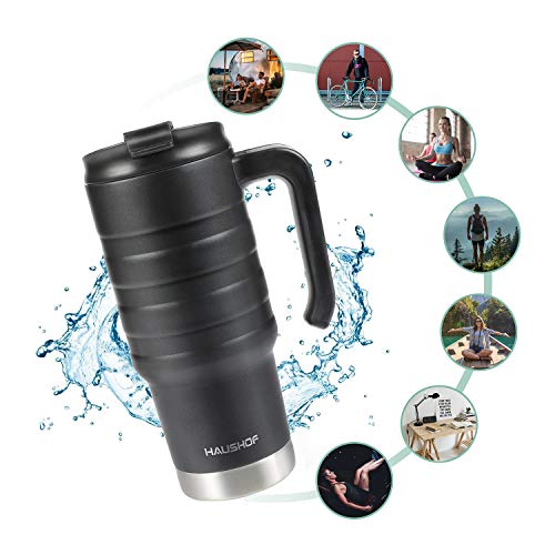 HAUSHOF 24 oz Stainless Double Wall Travel Mug