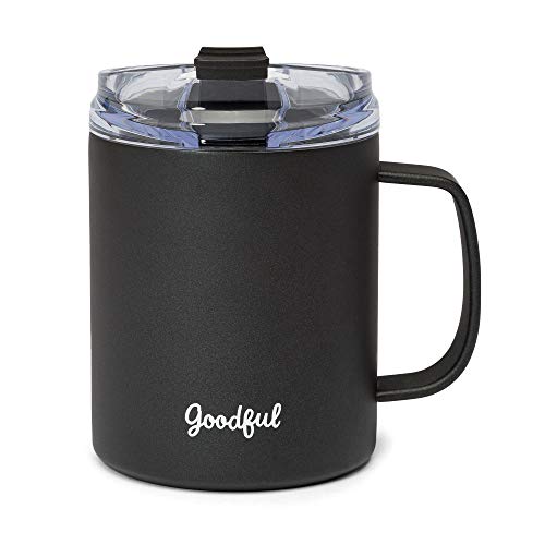 Stainless Steel Insulated Travel Coffee Mug, 14oz Gray