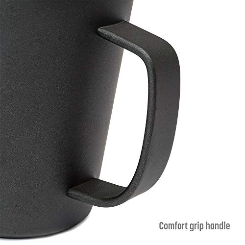 Stainless Steel Insulated Travel Coffee Mug, 14oz Gray