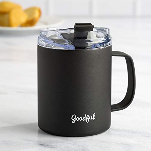 Stainless Steel Insulated Travel Coffee Mug, 14oz Gray