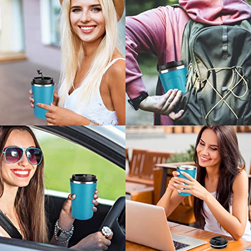 Spill-proof 12oz Insulated Coffee Travel Mug with Lid