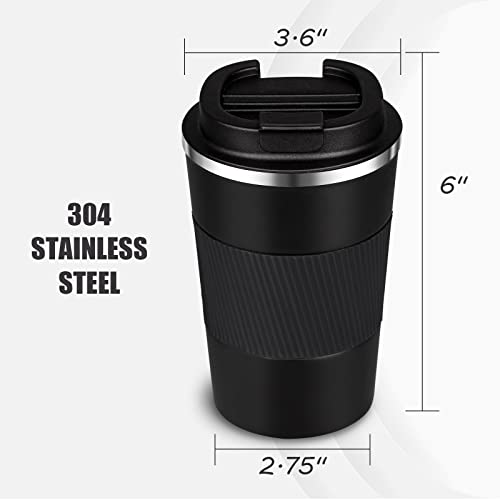 PHREKUDA 12oz Stainless Steel Travel Coffee Tumbler