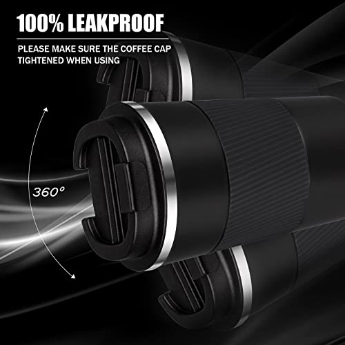 PHREKUDA 12oz Stainless Steel Travel Coffee Tumbler