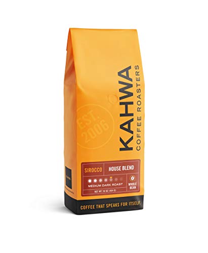 Kahwa Coffee Sirocco Medium Dark Roast Blend, 1lb