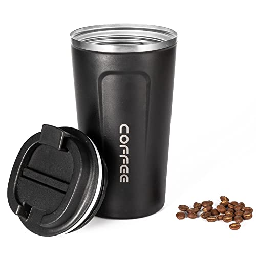 17oz Insulated Stainless Steel Travel Coffee Mug with Lid
