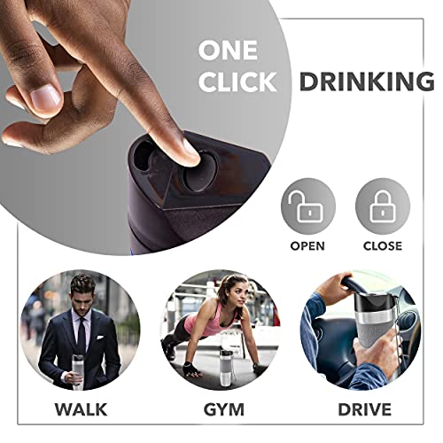 Kamille Stainless Steel Travel Coffee Tumbler - 16oz