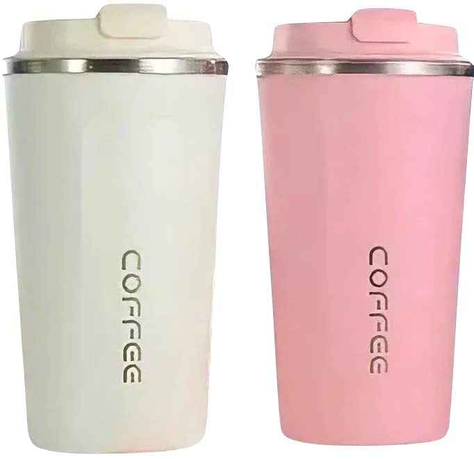17 oz Leakproof Insulated Coffee Travel Mug (White)