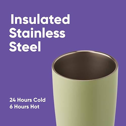 Stainless Steel Insulated Coffee Tumbler, 20 oz Green