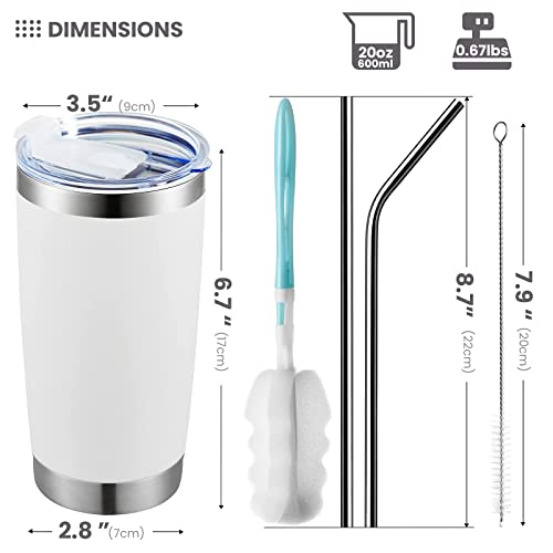 20oz Double Wall Vacuum Insulated Coffee Tumbler Cup