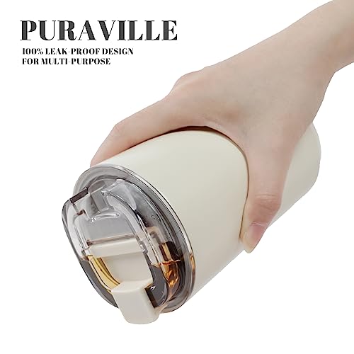 Puraville Insulated 14 oz Stainless Steel Coffee Tumbler