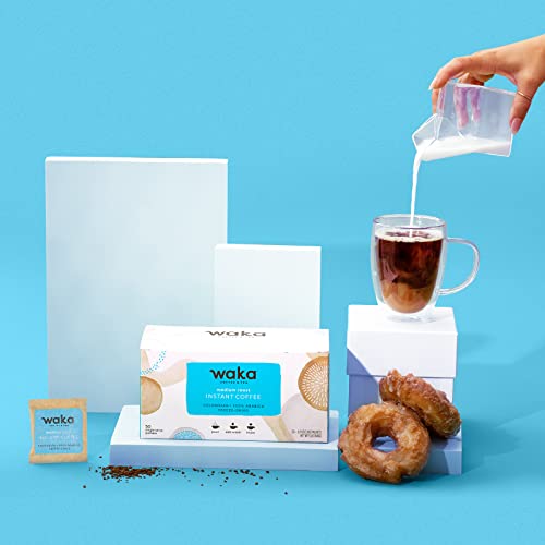 Waka Premium Instant Coffee Medium Roast, 50 Packets