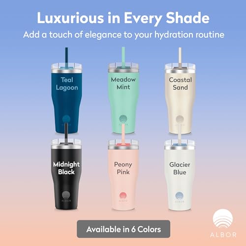 20 oz Pink Insulated Coffee Tumbler with Lid