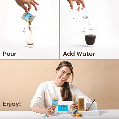 Waka Premium Instant Coffee Medium Roast, 50 Packets