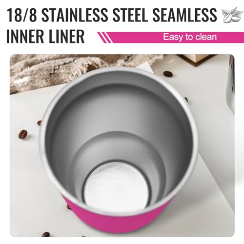 25oz Insulated Stainless Steel Coffee Tumbler Mug (Hot Pink)