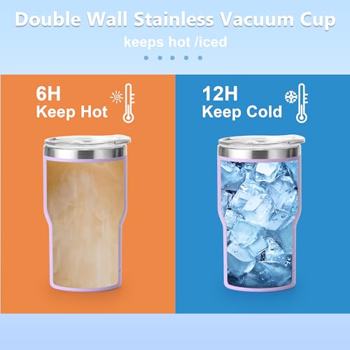 12 oz Insulated Stainless Steel Coffee Tumbler with Lid