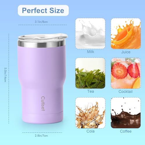 12 oz Insulated Stainless Steel Coffee Tumbler with Lid