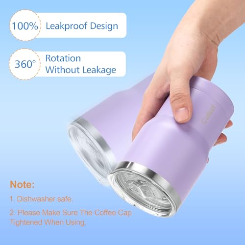 12 oz Insulated Stainless Steel Coffee Tumbler with Lid