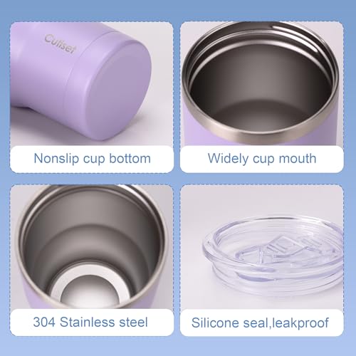 12 oz Insulated Stainless Steel Coffee Tumbler with Lid