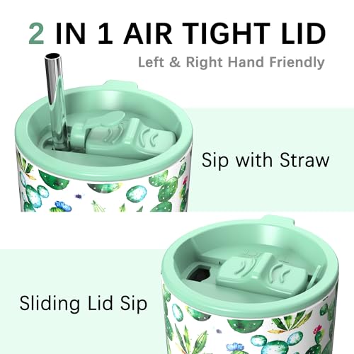 TILUCK 20oz Stainless Steel Coffee Tumbler with Straw