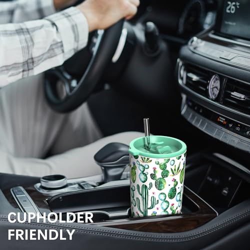 TILUCK 20oz Stainless Steel Coffee Tumbler with Straw