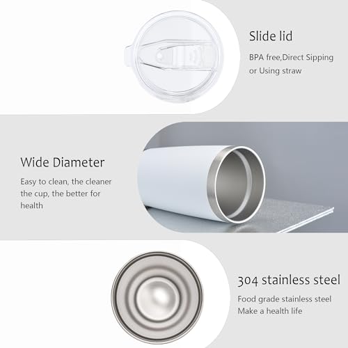 Yoleb 20 oz Stainless Steel Tumbler Set