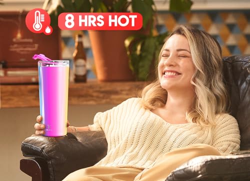 Meoky 24 oz Insulated Travel Coffee Mug (Carnival)