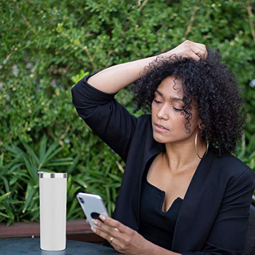 Black Stainless Steel 20 oz Skinny Tumbler Mug