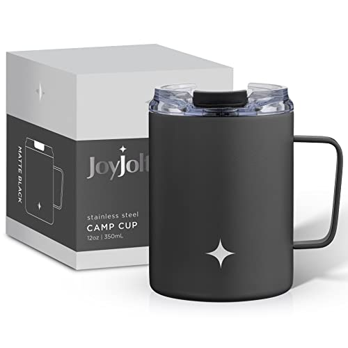 JoyJolt 12 oz Insulated Tumbler with Handle, Lid
